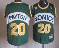 Oklahoma City Thunder -20 Gary Payton Green Seattle SuperSonics Style Stitched NBA Jersey