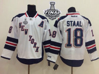 New York Rangers -18 Marc Staal White 2014 Stadium Series With Stanley Cup Finals Stitched NHL Jerse