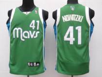 Dallas Mavericks -41 Dirk Nowitzki Stitched NBA Green Jersey