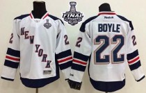 New York Rangers -22 Dan Boyle White 2014 Stadium Series With Stanley Cup Finals Stitched NHL Jersey