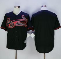 St Louis Cardinals Blank Black New Cool Base Fashion Stitched MLB Jersey