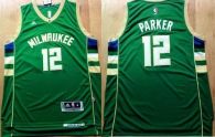Revolution 30 Milwaukee Bucks -12 Jabari Parker Green Stitched NBA Jersey