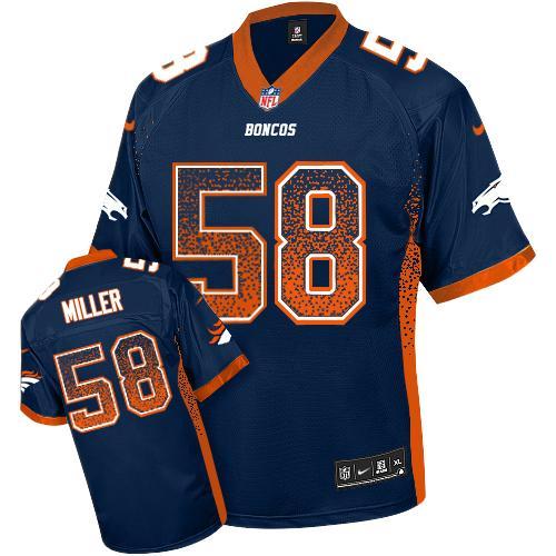 Nike Denver Broncos #58 Von Miller Navy Blue Alternate Men's Stitched NFL Elite Drift Fashion Jersey