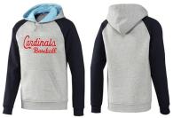 St Louis Cardinals Pullover Hoodie Grey Blue