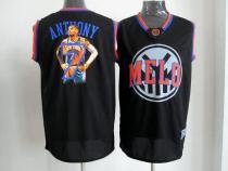 New York Knicks -7 Carmelo Anthony Black Notorious Stitched NBA Jersey