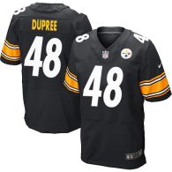 Nike Pittsburgh Steelers #48 Bud Dupree Black Team Color Men's Stitched NFL Elite Jersey