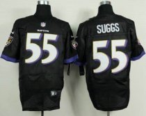 Nike Baltimore Ravens -55 Terrell Suggs Black Alternate NFL New Elite Jersey