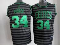 Boston Celtics -34 Paul Pierce Black Grey Groove Stitched NBA Jersey