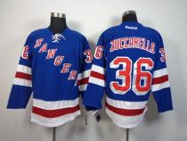 New York Rangers -36 Mats Zuccarello Blue Home Stitched NHL Jersey
