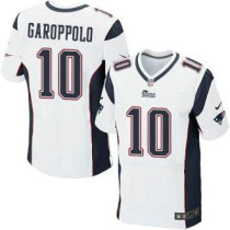 Nike New England Patriots -10 Jimmy Garoppolo White Stitched NFL Elite Jersey