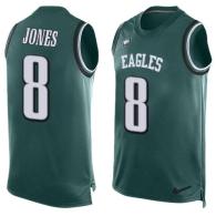 Nike Eagles -8 Donnie Jones Midnight Green Team Color Stitched NFL Limited Tank Top Jersey