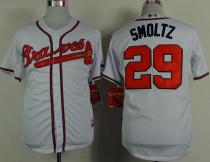 Atlanta Braves #29 John Smoltz White Cool Base Stitched MLB Jersey