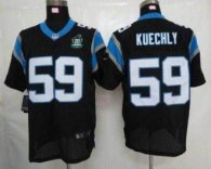 Nike Panthers -59 Luke Kuechly Black Team Color With 20TH Season Patch Stitched Jersey
