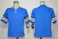 Nike Lions Blank Blue Team Color Stitched NFL Game Jersey