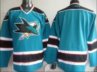 San Jose Sharks Blank Stitched Teal NHL Jersey