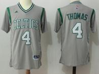 Boston Celtics -4 Isaiah Thomas Gray Pride Stitched NBA Jersey