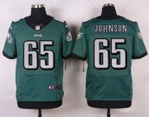 Nike Philadelphia Eagles #65 Lane Johnson Midnight Green Team Color Men's Stitched NFL Elite Jersey