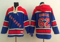 New York Rangers -62 Carl Hagelin Blue Sawyer Hooded Sweatshirt Stitched NHL Jersey
