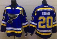 St Louis Blues -20 Alexander Steen Light Blue Home Stitched NHL Jersey