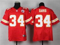 Nike Kansas City Chiefs #34 Knile Davis Red Team Color Men's Stitched NFL Elite Jersey