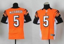2014 NFL Draft Nike Cincinnati Bengals -5 AJ MCCarron Orange Elite Jersey