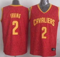 Cleveland Cavaliers -2 Kyrie Irving Red Crazy Light Stitched NBA Jersey
