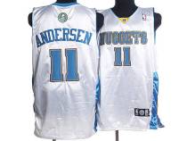 Denver Nuggets -11 Chris Andersen Stitched White NBA Jersey
