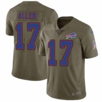 Nike Bills -17 Josh Allen Olive Stitched NFL Limited 2017 Salute To Service Jersey