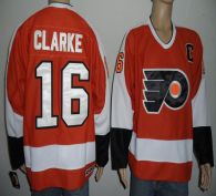 Philadelphia Flyers -16 Bobby Clarke Orange Stitched NHL Jersey