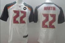 NikeTampa Bay Buccaneers #22 Doug Martin White With MG Patch Men‘s Stitched NFL New Elite Jersey