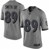 Nike Baltimore Ravens -89 Steve Smith Sr Gray Stitched NFL Limited Gridiron Gray Jersey