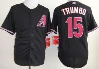 Arizona Diamondbacks #15 Mark Trumbo Black Cool Base Stitched MLB Jersey