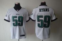 Nike Philadelphia Eagles #59 DeMeco Ryans White Men's Stitched NFL Elite Jersey