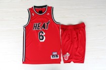 NBA Miami Heat -6 James Black Red suit restoring ancient ways 2