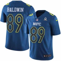 Nike Seahawks -89 Doug Baldwin Navy Stitched NFL Limited NFC 2017 Pro Bowl Jersey