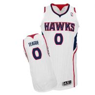 Revolution 30 Atlanta Hawks -0 Jeff Teague White Stitched NBA Jersey