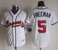 Atlanta Braves #5 Freddie Freeman White New Cool Base Stitched MLB Jersey