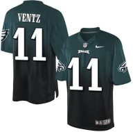 Nike Philadelphia Eagles -11 Carson Wentz Midnight Green-Black Stitched NFL Elite Fadeaway Fashion J