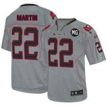 Nike Buccaneers -22 Doug Martin Lights Out Grey With MG Patch Stitched NFL Elite Jersey