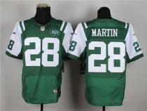 Nike New York Jets -28 Curtis Martin Green Team Color Men's Stitched NFL Elite Jersey