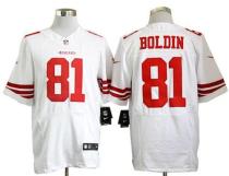 Nike San Francisco 49ers -81 Anquan Boldin White Mens Stitched NFL Elite Jersey