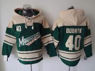 Minnesota Wild -40 Devan Dubnyk Green Sawyer Hooded Sweatshirt Stitched NHL Jersey
