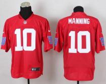 Nike New York Giants #10 Eli Manning Red Men's Stitched NFL Elite QB Practice Jersey