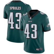 Nike Eagles -43 Darren Sproles Midnight Green Team Color Stitched NFL Vapor Untouchable Limited Jers