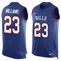 Nike Buffalo Bills -23 Aaron Williams Royal Blue Team Color Stitched NFL Limited Tank Top Jersey