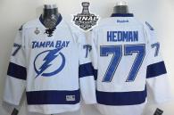 Tampa Bay Lightning -77 Victor Hedman White 2015 Stanley Cup Stitched NHL Jersey