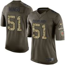 Nike Cleveland Browns -51 Barkevious Mingo Green Stitched NFL Limited Salute to Service Jersey