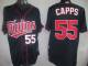 Minnesota Twins -55 Matt Capps Navy Blue Cool Base Stitched MLB Jersey