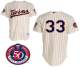 Minnesota Twins -33 Justin Morneau Stitched Cream MLB Jersey
