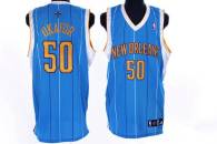 New Orleans Pelicans -50 Emeka Okafor Stitched Baby Blue NBA Jersey